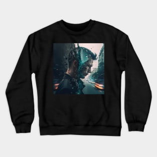 Matrix Series, Glitch Code Crewneck Sweatshirt